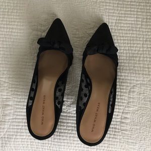 Who what where black heels with polkadot SIZE 8